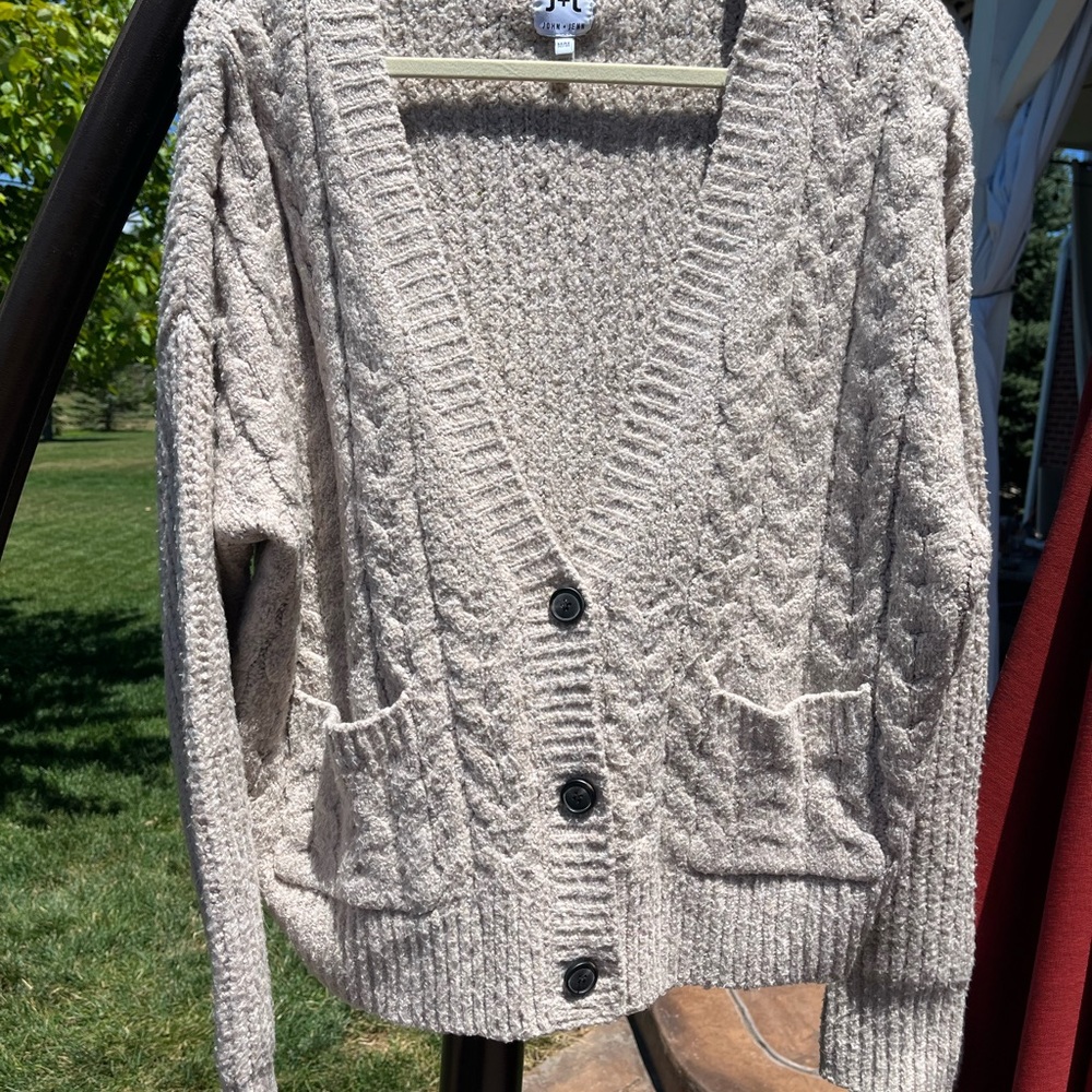 thick and cozy cable knit sweater